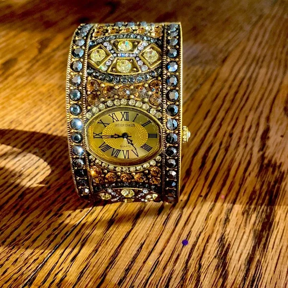 Heidi Daus | Accessories | Heidi Daus Cuff Bejeweled Watch  display picture 1